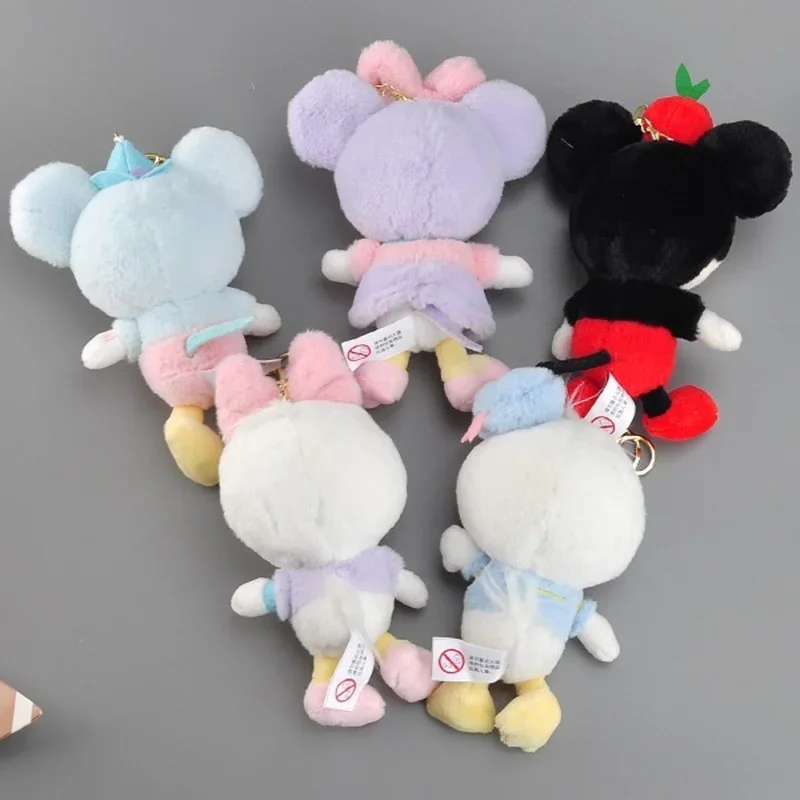 Genuine Disney Mickey Mouse Dream Series Plush Doll Toys Keychain Chic Fashion Backpack Pendant Hang Decorations Kids Gifts