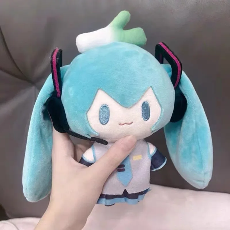 Boneca Periférica Anime de Pelúcia para Meninas, Coleção de Brinquedos Recheados, Modelo Ornamento Hatsune Miku, Figura Kawaii Q Version, Presente, 15cm