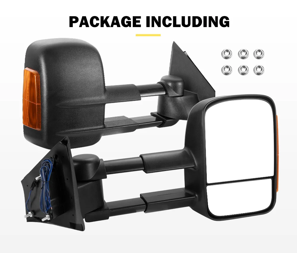 Towing Side Rearview Mirror Extendable Towing Mirrors For Mazda BT-50 MY 2012-2020