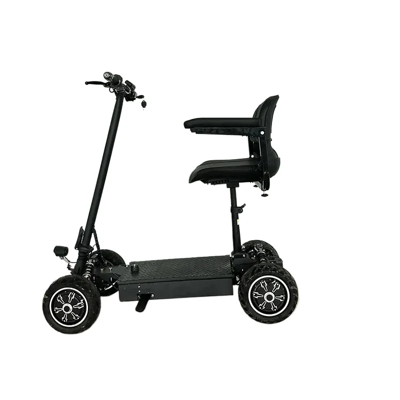Electric Skateboard Four-wheeler Pick-up and Drop-off for Children and The Elderly, Miniature Balance Adult Folding Driver, Long