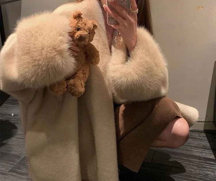 معطف نسائي فضفاض جديد لخريف وشتاء 2025