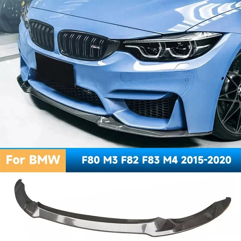 

CS Style Car Front Bumper Lips Spoiler Splitter for BMW F80 M3 F82 F83 M4 2015-2020 Body Kit Front Shovel Auto Accessories