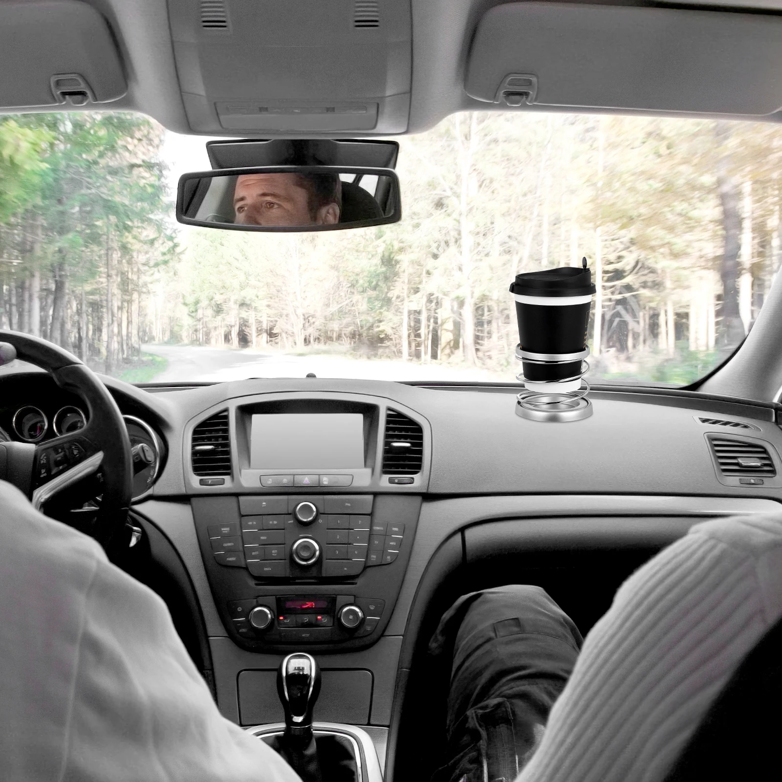 

Cup Holder Foldable Drink Organizer Spring Steel ABS Dashboard Storage Strong Adsorption Car Accessories Beverage Mount Foldable