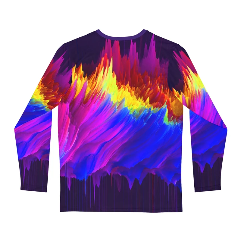 Oil Painting 3D Print Long Sleeve T-shirts Streetwear Loose Men Women Unisex Harajuku Round Neck Oversized TShirt Clothes