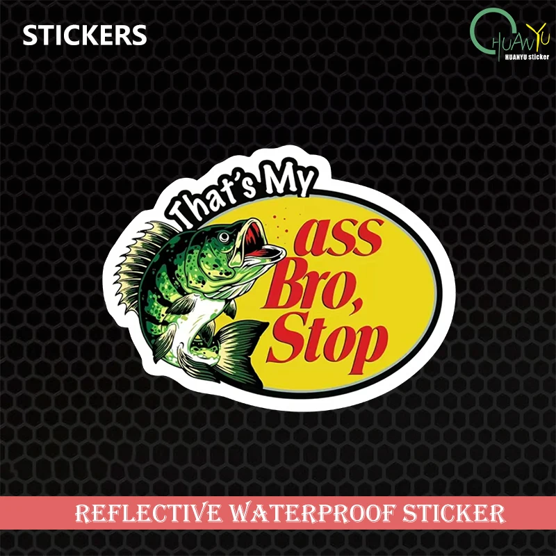 Funny Word Car Stickers That's My Ass Bro Stop Sticker Pack Exterior Accessories Waterproof PVC Decals - view 2