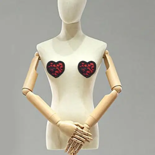 Imagen 2 del producto Pasties pezones cubre lentejuelas brillantes borlas reutilizables halloween pegatinas senos pétalos lencería para mujeres