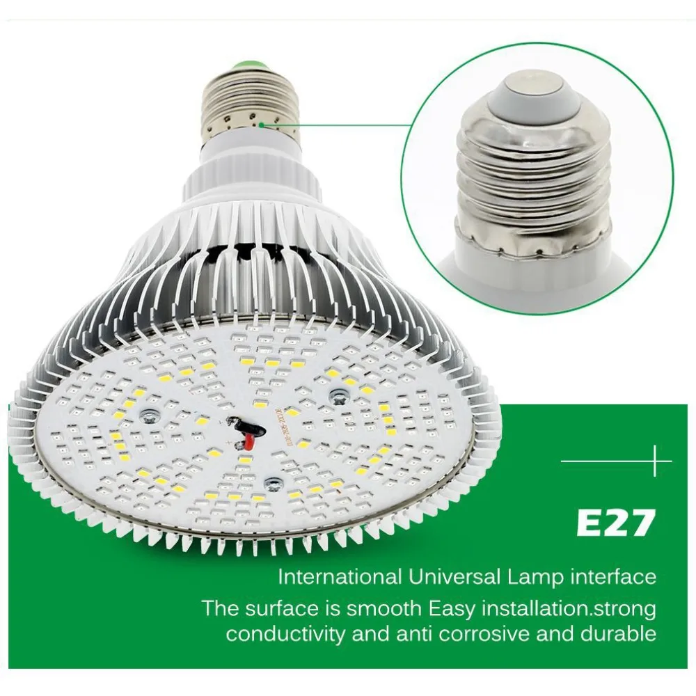 Ampoule LED pour la croissance des plantes, phare complet avec fil de 4m et trépied, 85-265V, 300W