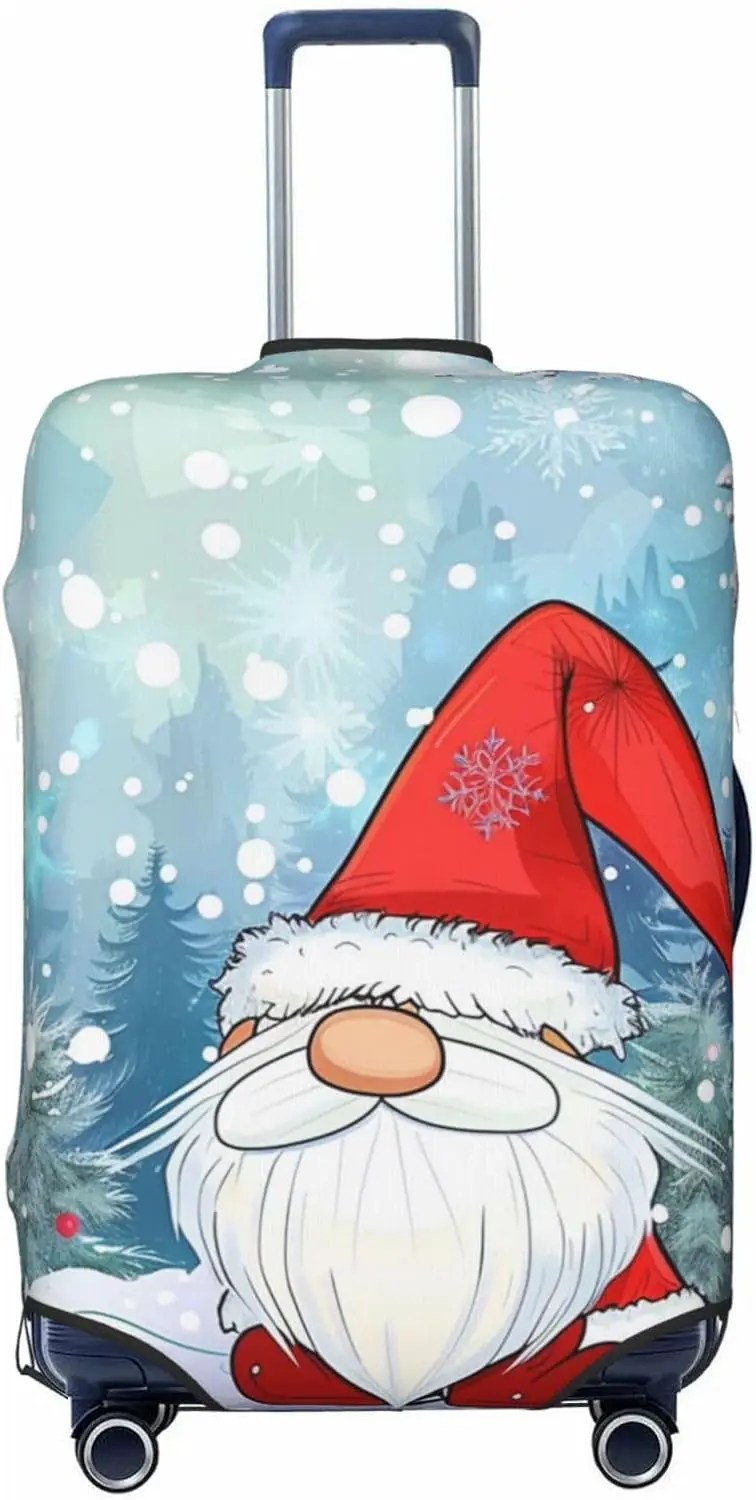 

Cartoon Gnome Snow Christmas Travel Luggage Suitcase Cover, Washable Luggage Cover XL - Fits 29-32 Inch Luggage Cover