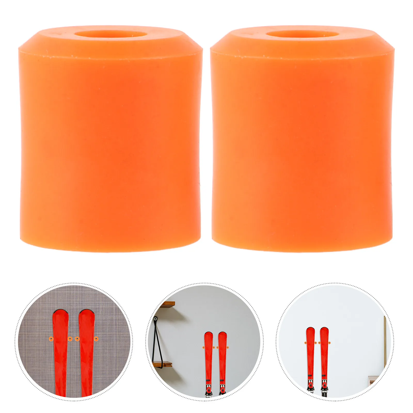 

2Pcs Snowboard Wall Mount Vertical Hook Ski Holder Rubber Material Sturdy Lightweight Wall Mounted Snowboard Rack for Home