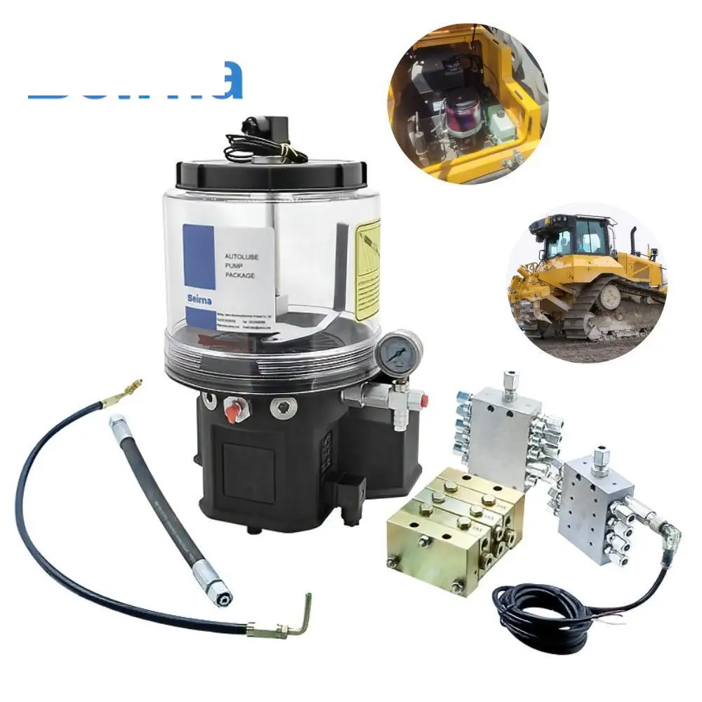 Seirna Sale Of Automatic Central Lubrication System Progressive Lubrication 24V Electric Grease Pump For Excavator Loaders