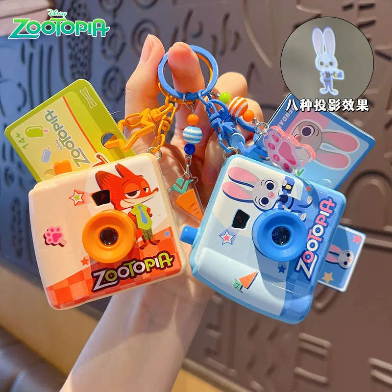 Original Zootopia Polaroid Camera Keychain Creative Children Toy Backpack Keychain Pendant Gift for Kids Birthday Party Souvenir