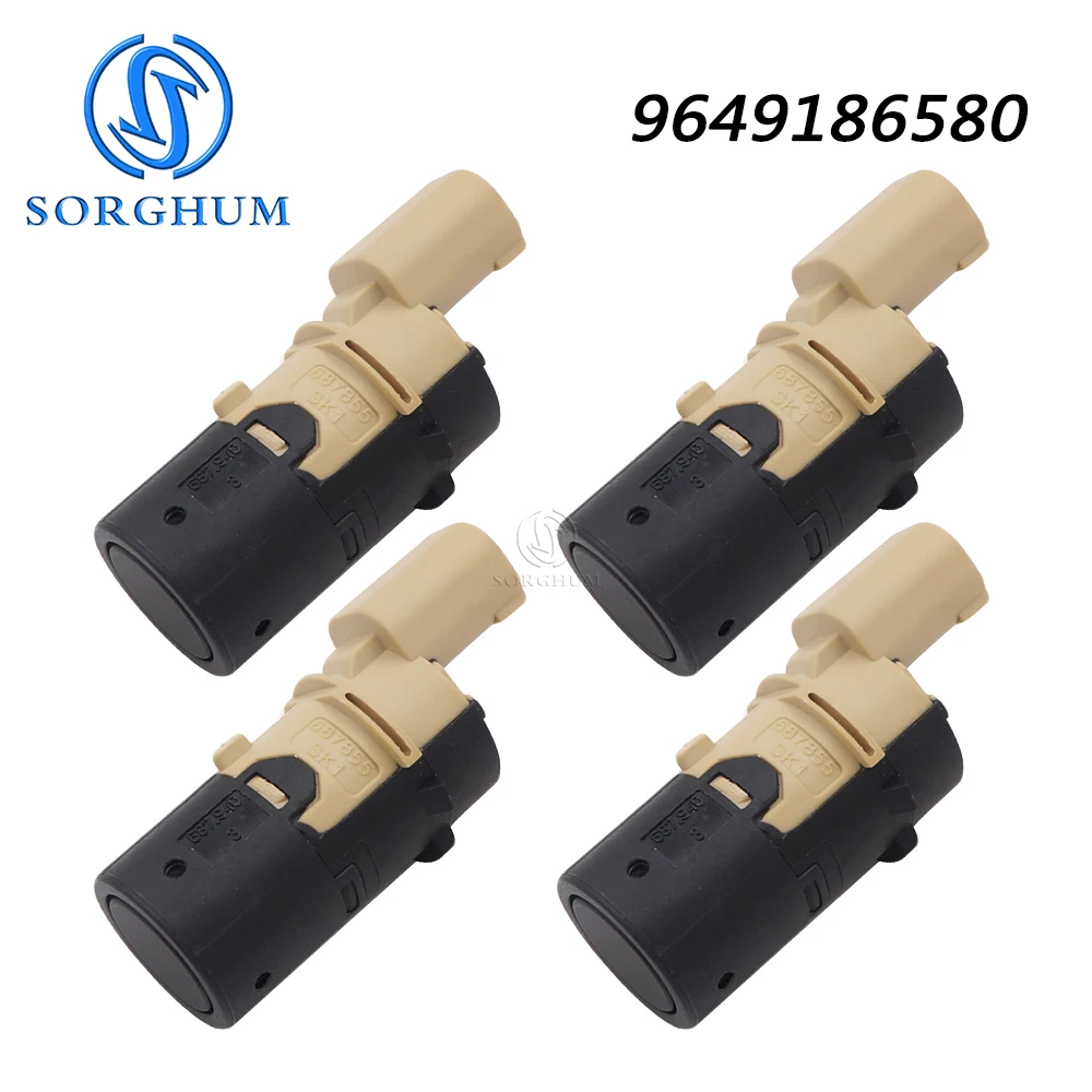 SORGHUM 9649186580 4PCS 1PCS For Peugeot C2 C3 C4 Citroen B7 Renault 307 308 SW CC Car Reversing Parking Radar Sensor 9653139777