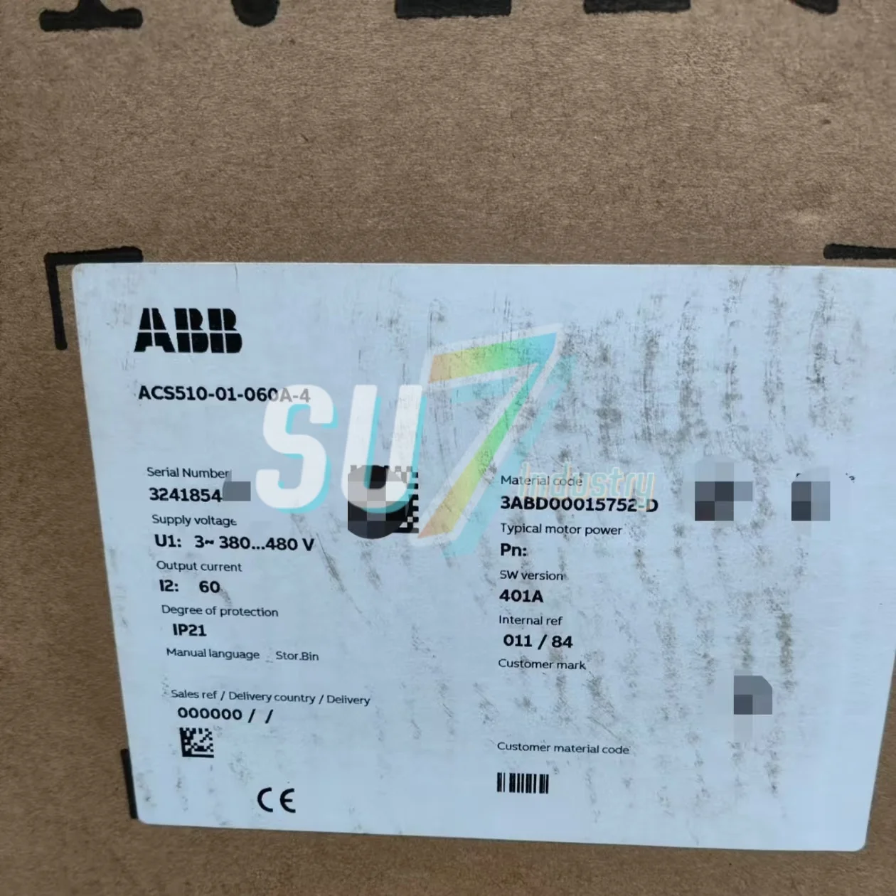 

ACS510-01-060A-4 Frequency Converter New In Box