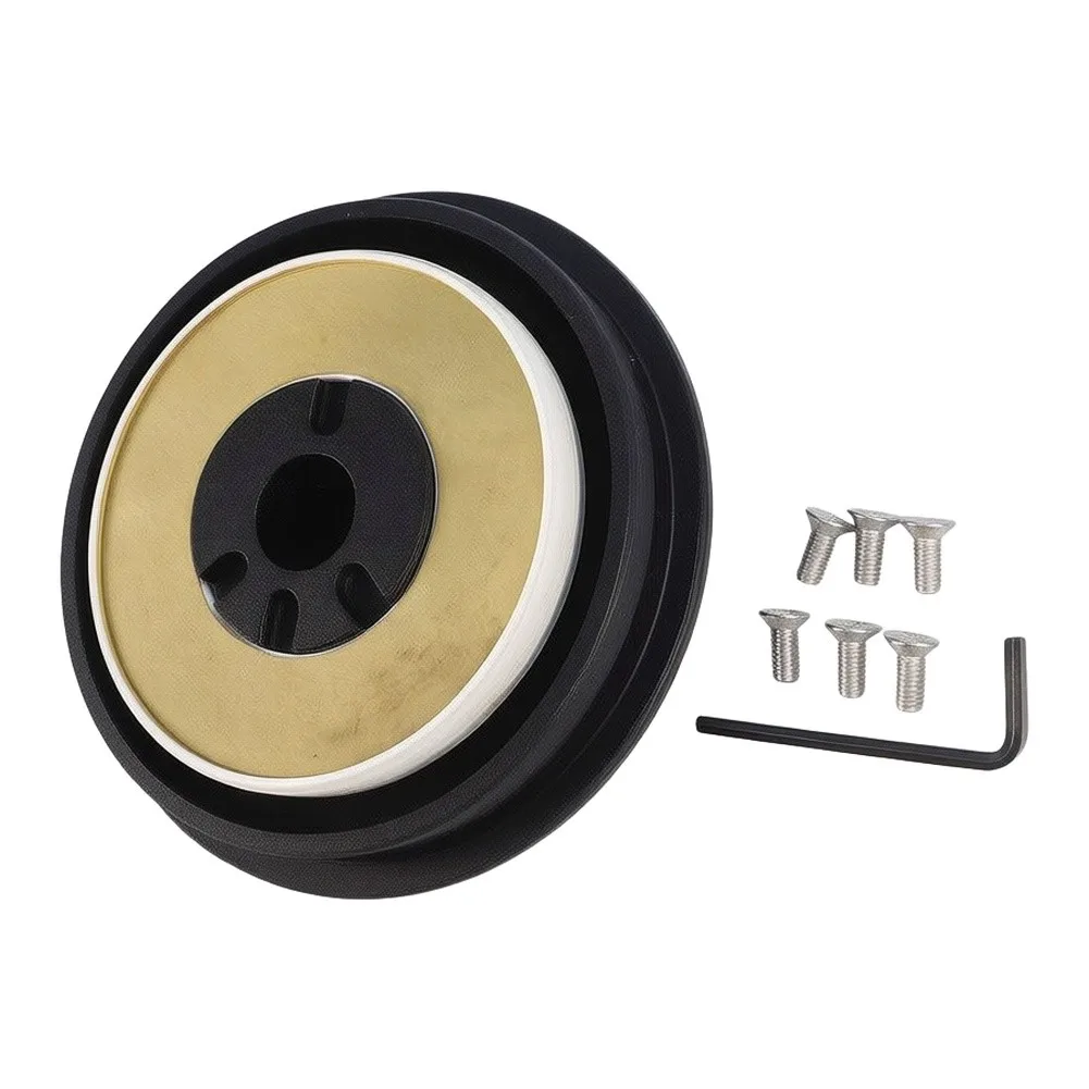 For Custom Steering Wheel Install Steering Wheel Hub Alloy Hub Adapter Black For Toyota Land Cruiser 1985-1990 view 4