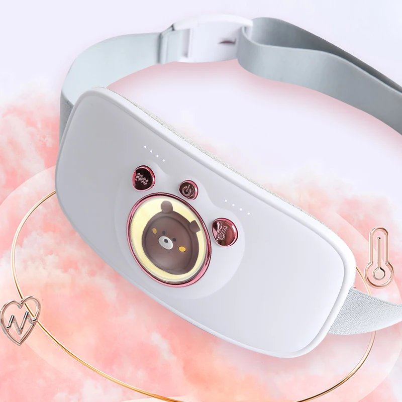 

Smart Library Wholesale Portable Menstrual Heating Pad Massager Women Warm Palace Waist Belt Period Heating Pad For Cramps Pain