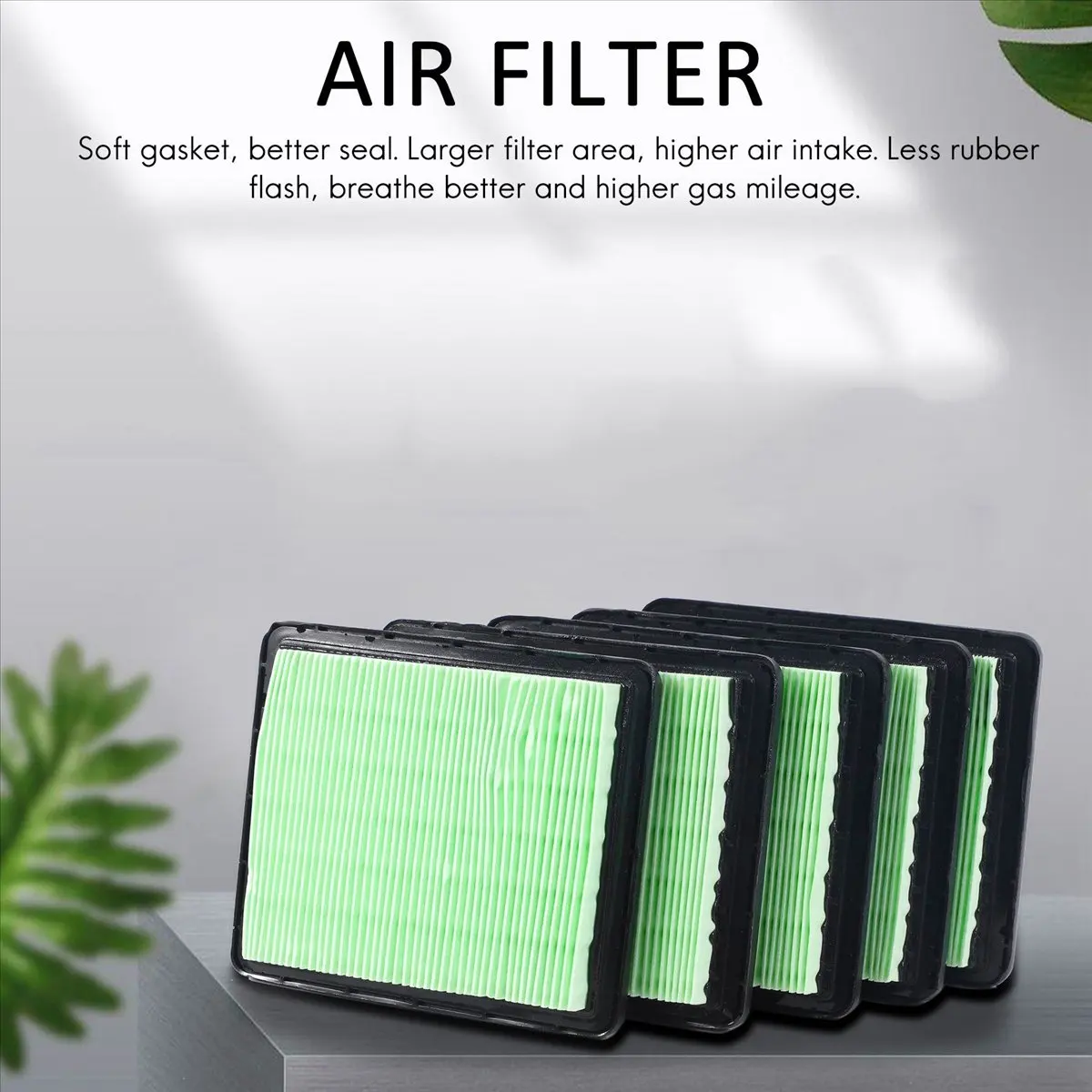 5 Pack 17211-ZL8-023 Air Filter Compatible for Honda GCV160 GCV190 Lawn Mower Engine Premium Replacement
