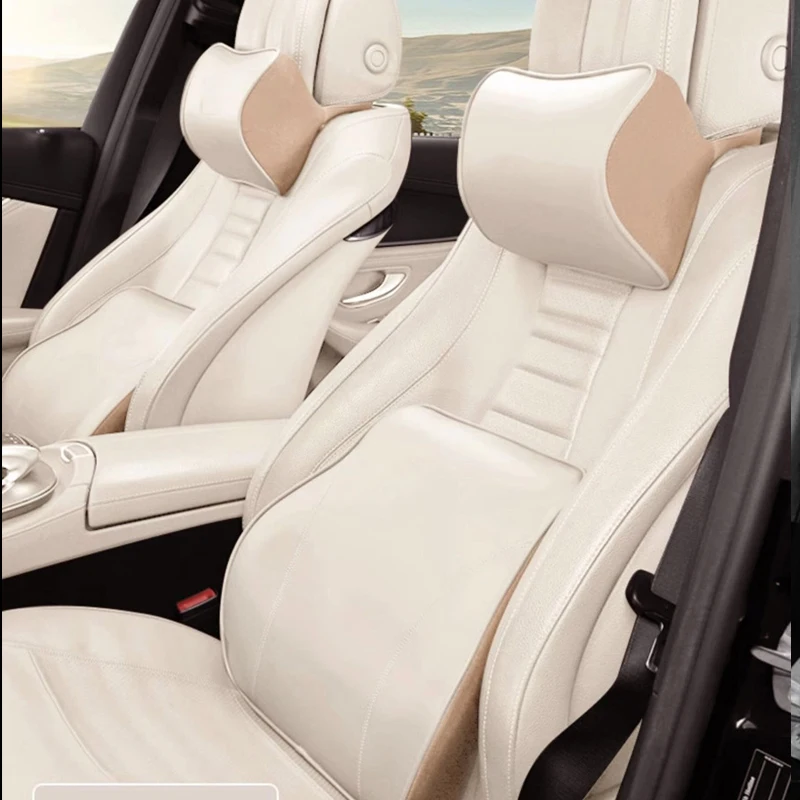 

Подушка для шеи из кожи NAPPA для Hyundai i20, i30, ix20, ix25, ix35, автомобильный подголовник, подушка для поясничной поддержки, аксессуары для салона автомобиля