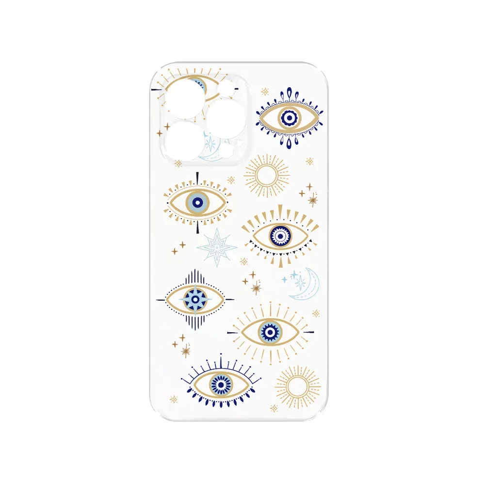 Ins Retro Eye Pattern Phone Case for IPHONE 16 15PRO MAX 14 13 12 11 PRO Plus XR X MAX Acrylic TPU Two in One Mobile Phone Cases