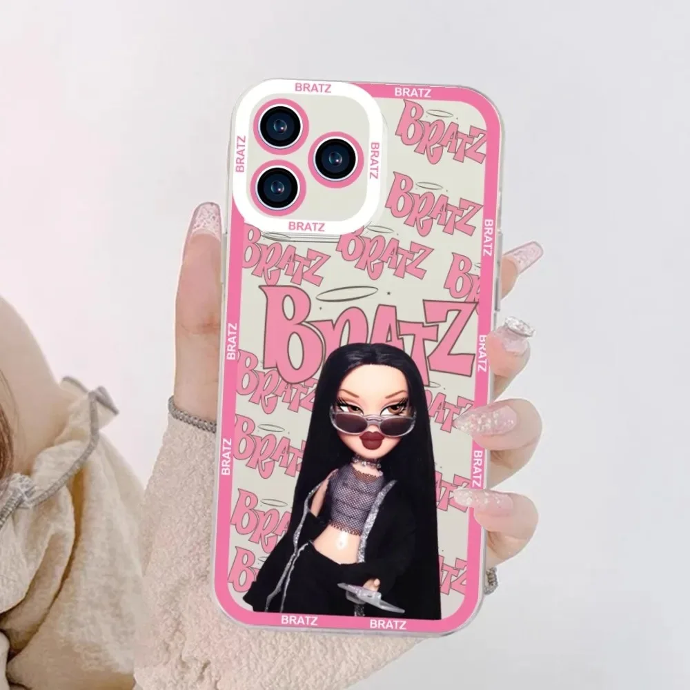 Bratz Doll Phone Case For IPhone 11 12 13 14 15 16 Pro Max 7 8 Plus Mini X XR XS SE Yasmin Chloe Jade Sasha Cameron Funda