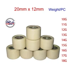 20x12 10G ~ 18G Variator Roller Weight Slider 250 300 400 VOG YP YP250 Majesty APRILIA MBK Linhai 155 NMAX 125 150 155cc