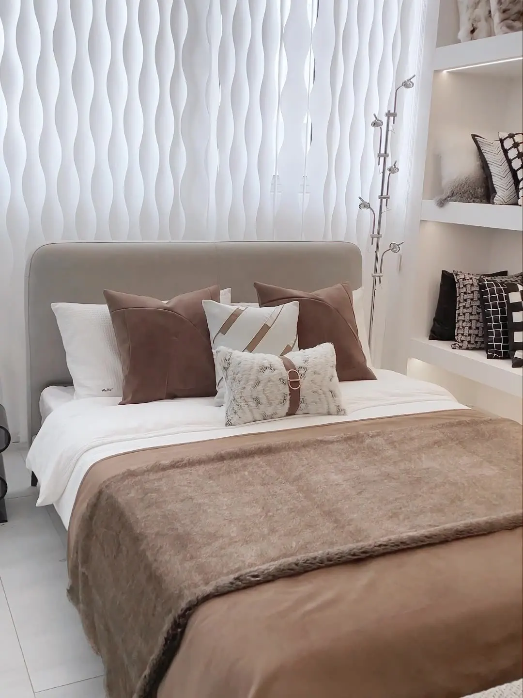 

Brown Coffee Light Luxury Retro Cushion Cover High End Modern Simple Model Room Pillowcase For Sofa Bed Living Room Home