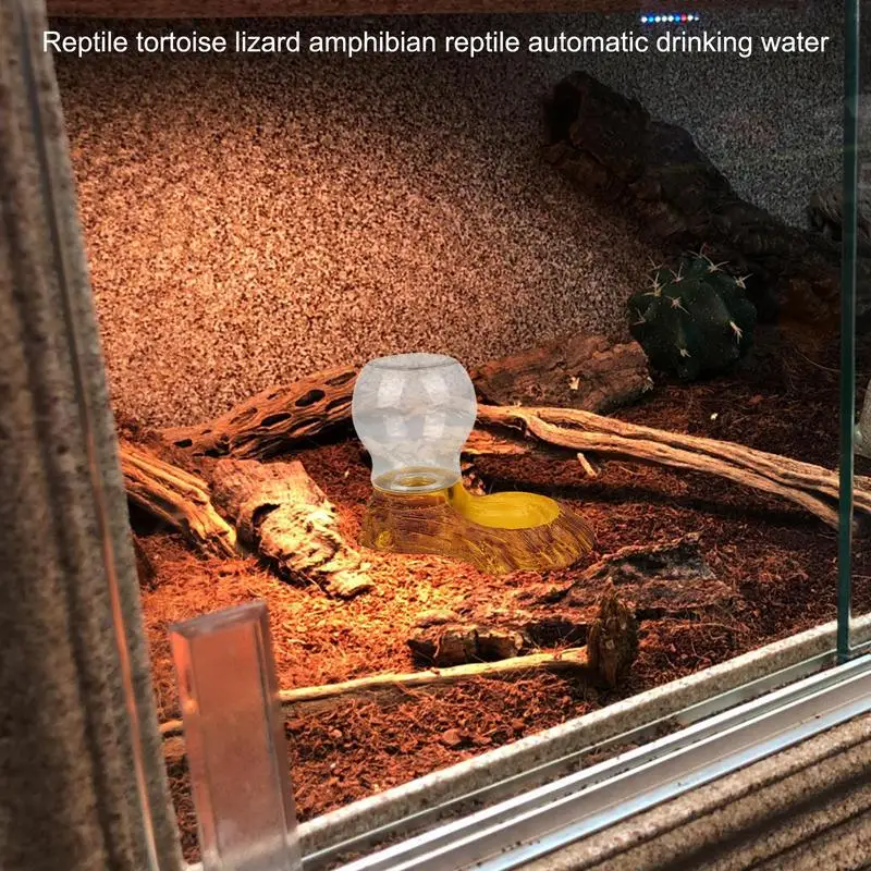 

Reptiles Lizard Gecko Small Reptile Terrarium Reptile Water Fountain Reptile Waterer For Turtle Daily Feeding Reptile