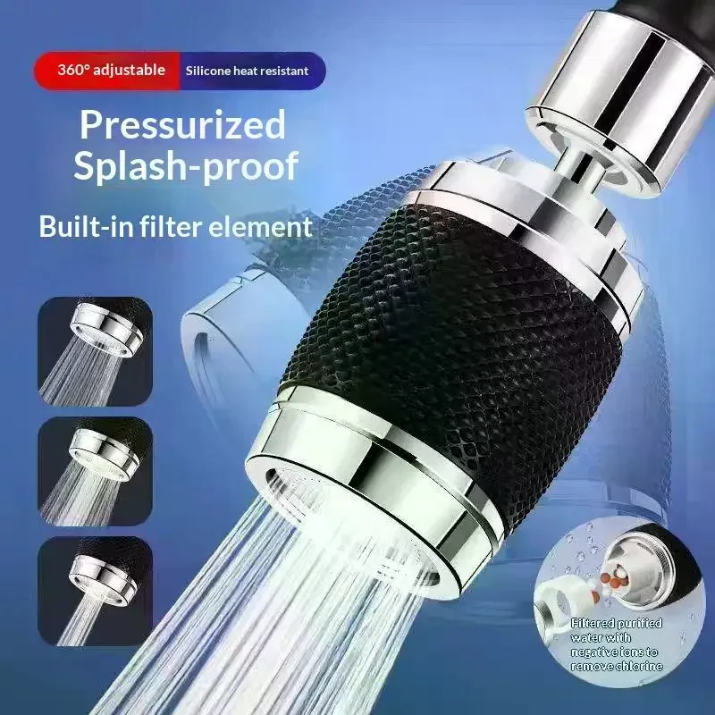 3 Modes Splash Proof Faucet Sprayer 360° Rotating Pressurized Filter Universal Adapter for RV Home Kitchen Bathroom