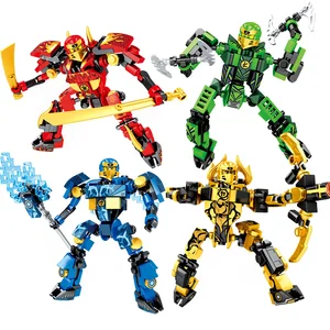 Lloyd War Armor Mech Ninja Mini Model Action Figure Blok Bangunan Kompatibel Teknik Kota Anime Mainan Anak Hadiah 8 mesin mini lego penjualan terbaik - №