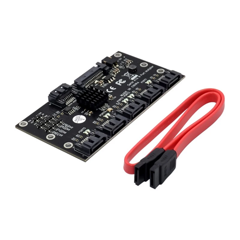 Placa expansão controlador PCIE 1 a 5 portas III PCIE para adaptador