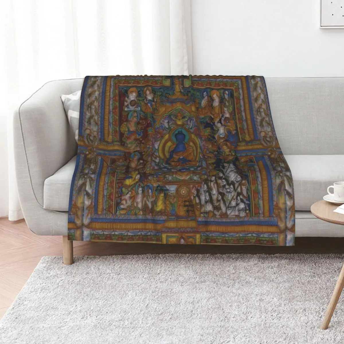 Medicine Buddha Throw Blanket wednesday Custom Soft Plush Plaid Sofas Picnic Blankets For Sofas Blankets
