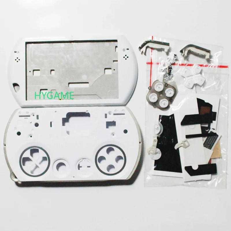 Replacement Housing Shell Case for PSP GO Game Console with Buttons Kit Metal Hard Front Back Shell Full Set PSP GO