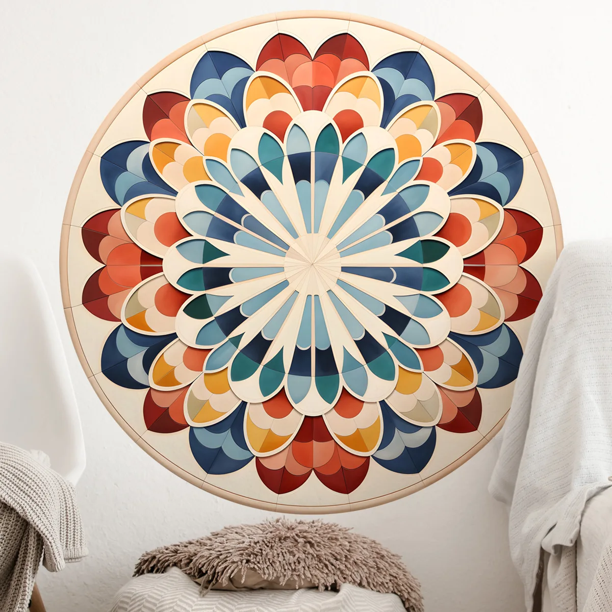 Creative large Bohemian mandala wall stickers living room bedroom home decoration self-adhesive wall stickers best-selling