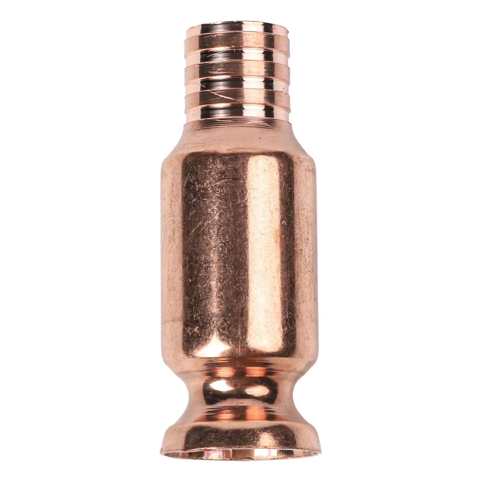 Set of 2 Copper Siphon Connectors with Manual Pumps for Liquid Transfer Including Oil Fuel Paint and Water Pipe Fittings