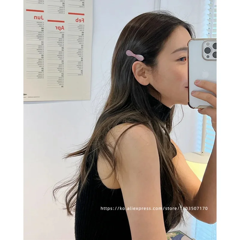 프렌치 미니 작은 부러진 머리핀~한국 프랑스 리본 덕빌 클립 탑 클립 앞머리 클립 사이드 클립