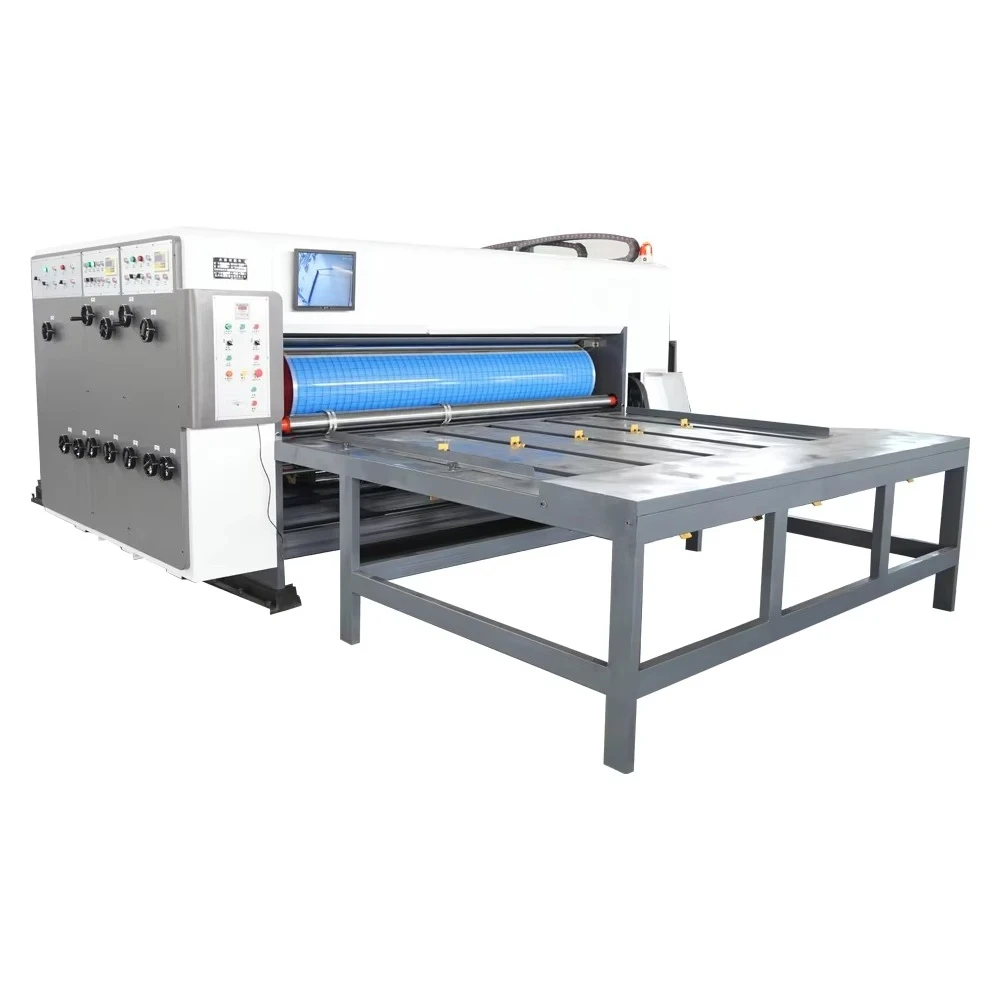Box Packing Printing Machine Good Quality Printing Slotting Die Cutting Machine Semiautomatic Board Printing Slotting Machine view 4
