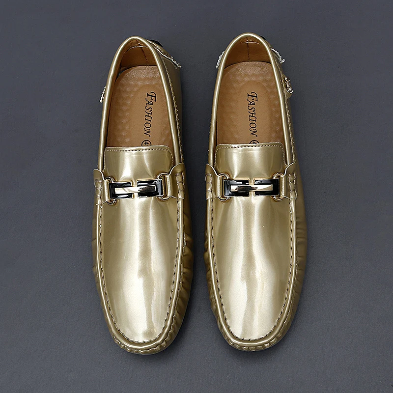 ELUVA حذاء رجالي مريح أحذية مشي خفيفة الوزن تنفس الانزلاق على عدم الانزلاق القيادة حذاء كاجوال لينة وحيد رجالي المتسكعون #6