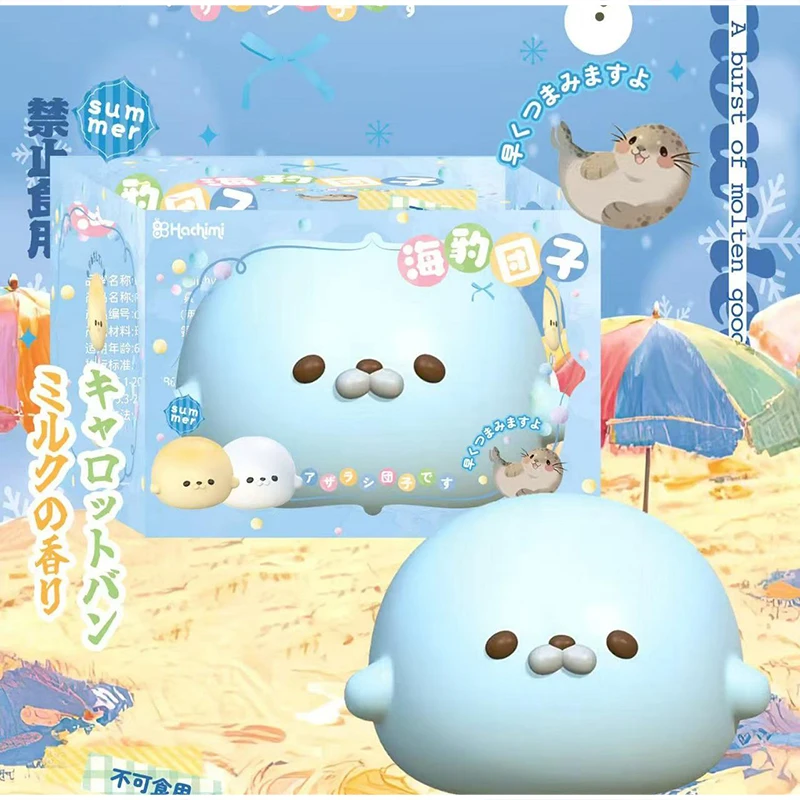 Niedlicher Robben-Squishy, langsam aufsteigend, zum Stressabbau, weiche, cremige Textur, Druckentlastung, Handentspannungshilfe, Schreibtisch-Deko – Detail 8