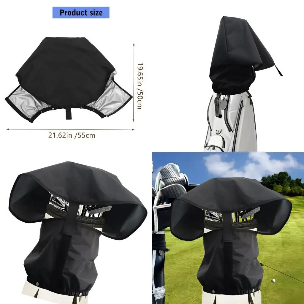 Golf Bag Rain Cover Waterproof Golf Bag Cover Golf Bag Hoods for Golfers Golf Stand Bag Golf Bag Rain Protections Cover  K1YF