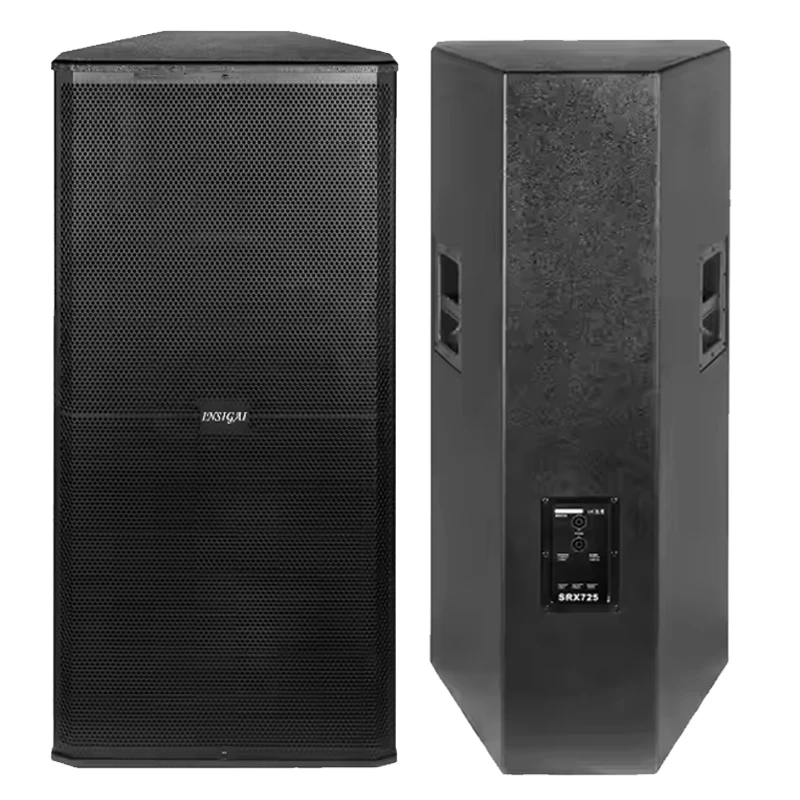 LS725 مكبرات صوت احترافية مزدوجة 15 بوصة معدات صوت/مكبرات صوت/مكبر صوت مضخم صوت باس سلبي مزدوج 15 بوصة مكبر صوت