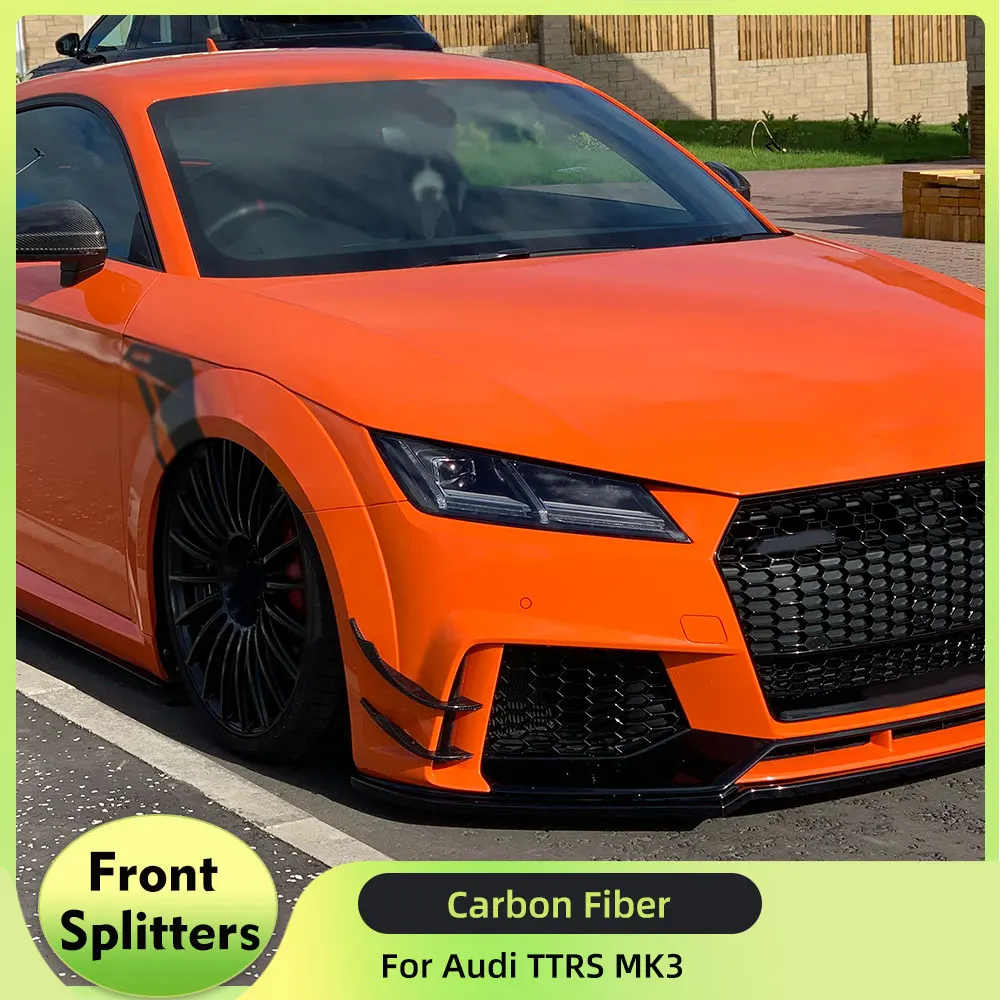 

Car Front Bumper Canards For Audi TTRS MK3 2016-2018 Air Vent Fender Trims Canards Fins Decoration Carbon Fiber / FRP 4PCS