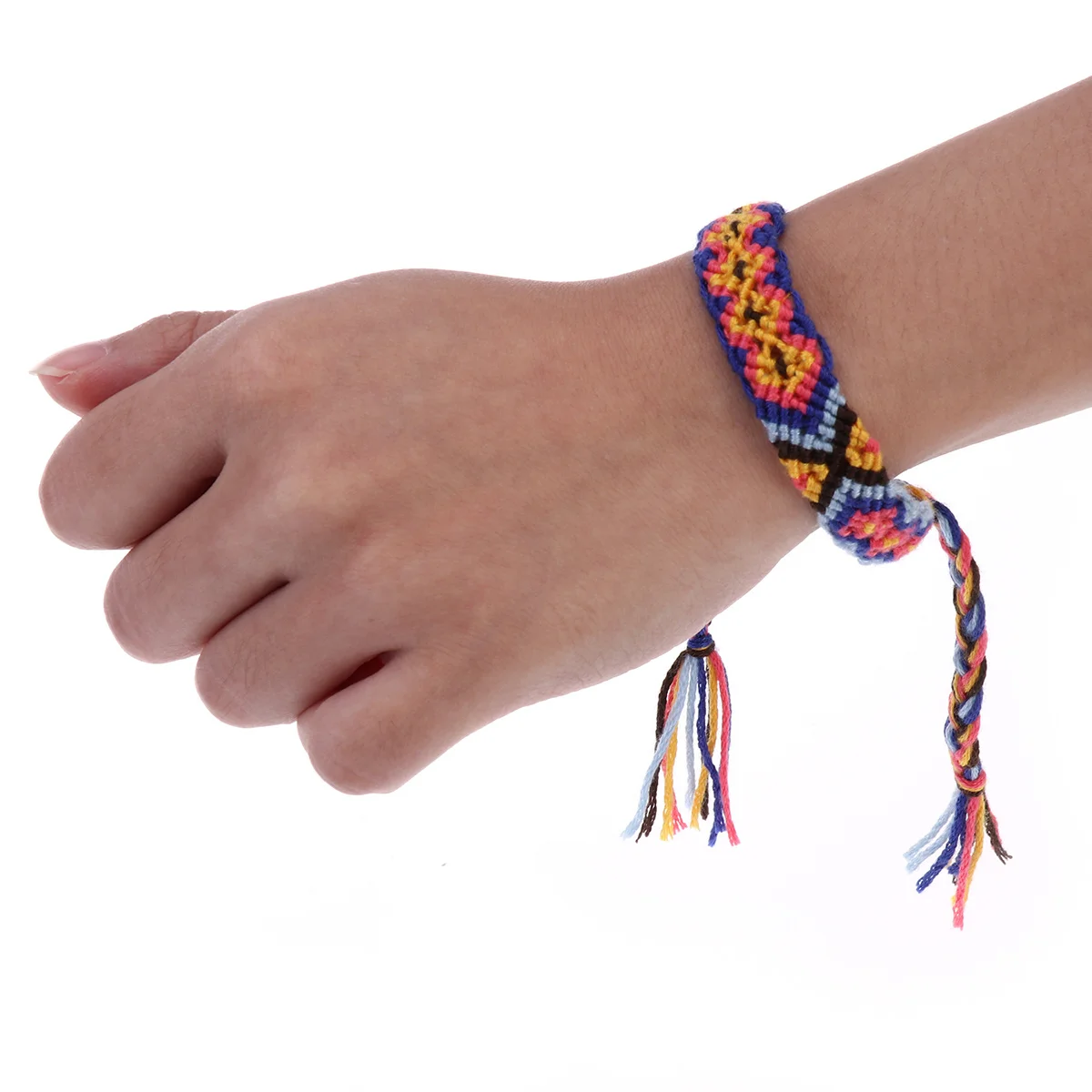

7Pcs Braided Thread Friendship Bracelets Adjustable Wrist Ankle Wraps Colorful Handmade Woven Band Set Best Party Giveaway