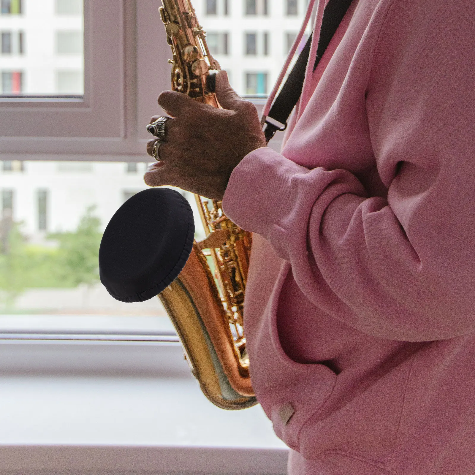 

Saxophone Dust Instrument Clarinet Cover Horn Supply Accessory Useful Black Practical