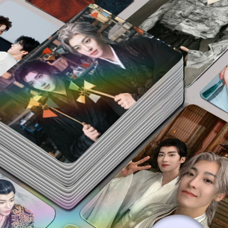 30/50PC Hou Minghao Tian Jiarui Chen Lei Yan ein XX Zhenxuan Chen Xiao Chen Duling Fangs of Fortune Doppelseitiger Druck 3-Zoll-Karte