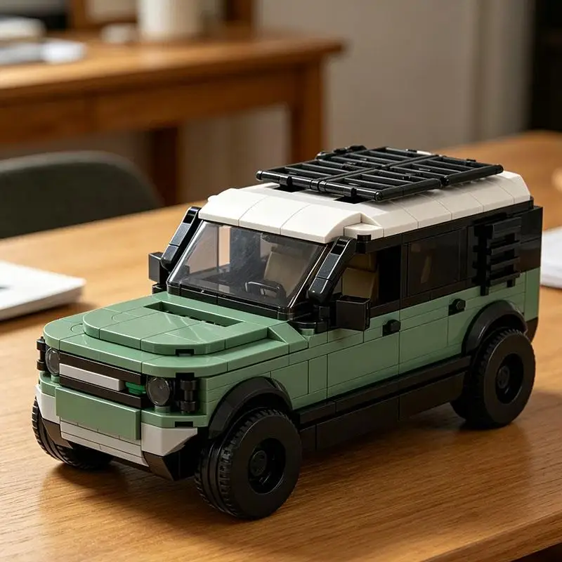 

MOC Outdoor Off-Road Vehicle with Roof Rack - Boy Toy - Small Particle Assembly Building Block Model - Gift 455pcs
