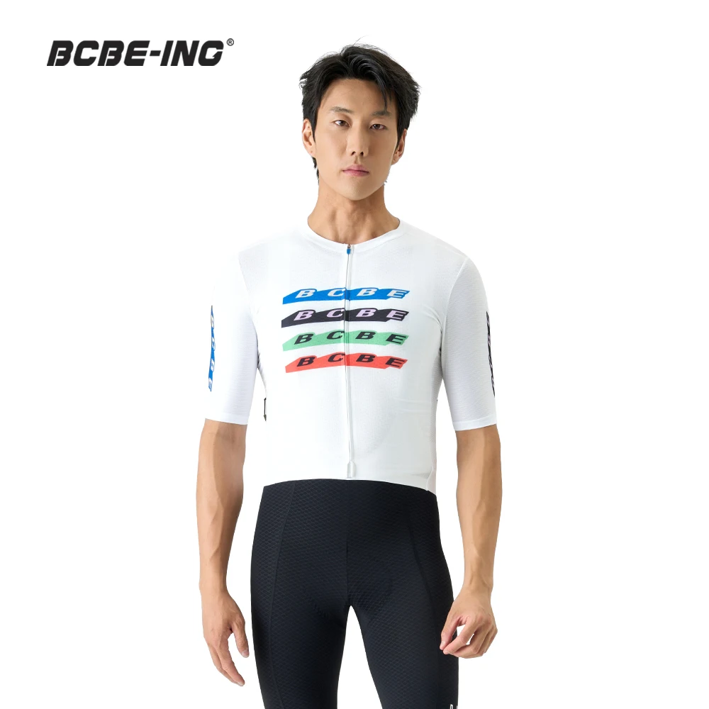 BCBE-ING Sommer-Radtrikot mit kurzen Ärmeln, hochwertige, atmungsaktive Fahrradbekleidung, Rennrad-Trikot, Maillot Ciclismo Hombre