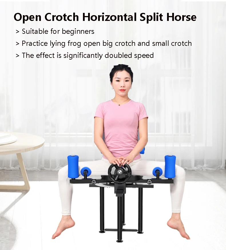 تصميم جديد لمدرب الحصان بكلمة واحدة، تمارين اليوغا والمرونة، آلة تقسيم وتمتد نقالة المنشعب المتقاطعة