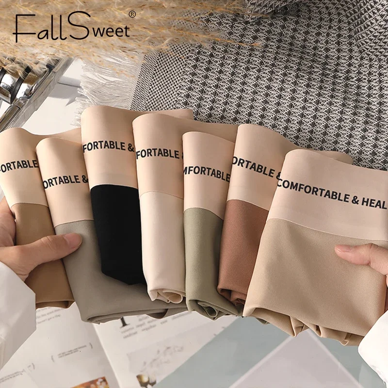 FallSweet 4 ks vysoce kvalitní dámské bavlněné kalhotky bezešvé kalhotky plus velikosti dámské spodní prádlo sexy dámské neviditelné spodní prádlo M-XL - náhled 2