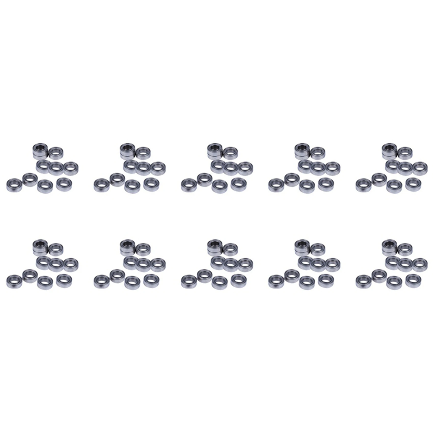 AA81-100Pcs Miniature Sealed Metal Shielded Metric Radial Ball Bearing Model: MR95-ZZ 5X9x3mm