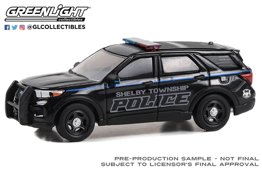 GREENLIGHT 1:64 2023 ford interceptor unility Collection die cast alloy car model decoration gift