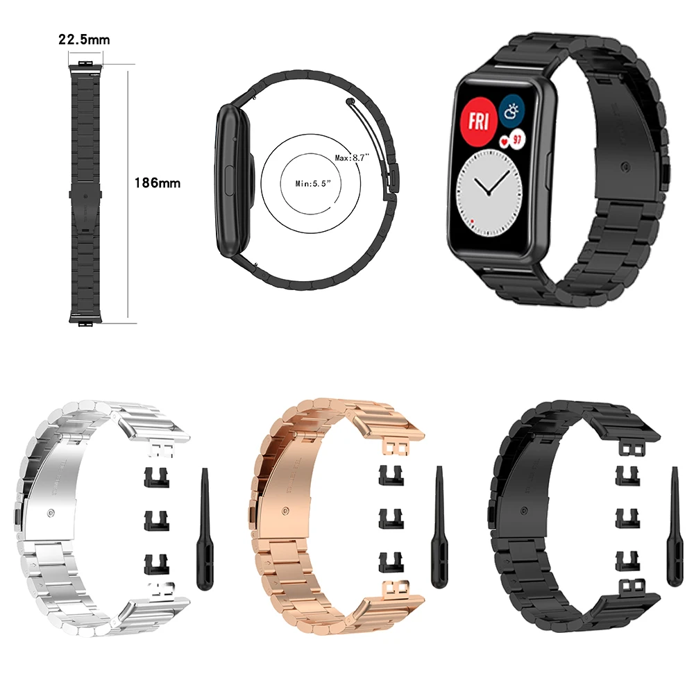 Stainless Steel Strap For Huawei Watch Fit Special Edition Wristband Replacement Bracelet For Huawei Fit New